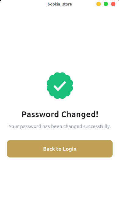 Bookia Password Changed Success